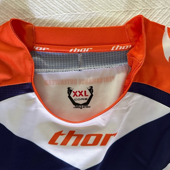 Thor Orange and Blue Thor Motocross Jersey size XXL - Picture 3 of 4